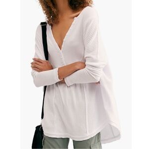 Free People Leo Henley NWOT in white size XS